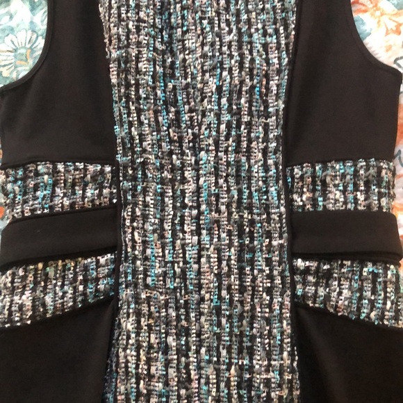 Juicy Couture Black Label mini dress tweed with ponti mix size 6 - Picture 10 of 10